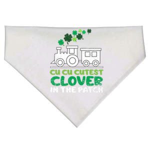 St Patricks Day Cutest Clover In The Patch Funny Gift USA-Made Doggie Bandana