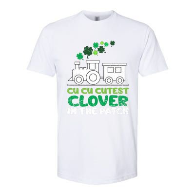 St Patricks Day Cutest Clover In The Patch Funny Gift Softstyle® CVC T-Shirt