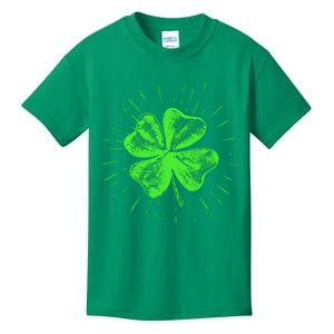 Saint Patricks Day Women Men Green Clover Shamrock Kids T-Shirt