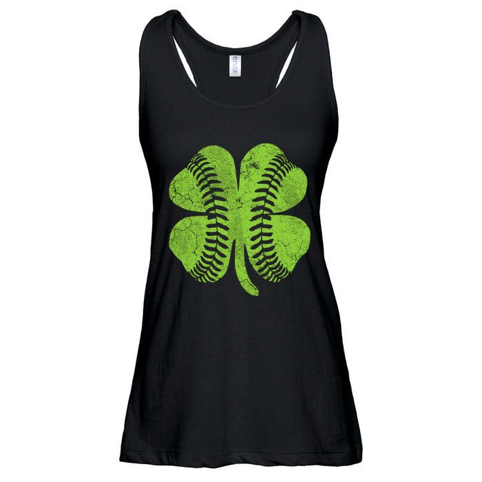 St Patricks Day Shirts Shamrock Baseball Saint Paddy's Ladies Essential Flowy Tank