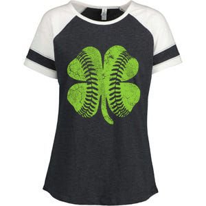 St Patricks Day Shirts Shamrock Baseball Saint Paddy's Enza Ladies Jersey Colorblock Tee