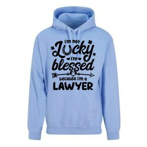 St Patricks Day Not Lucky I'm Blessed Lawyer Christian Gift Unisex Surf Hoodie