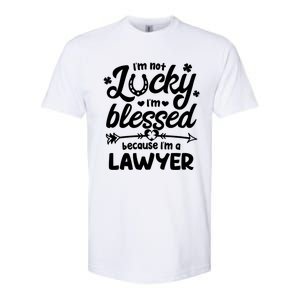 St Patricks Day Not Lucky I'm Blessed Lawyer Christian Gift Softstyle CVC T-Shirt