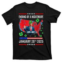 St Patrick Day Funny Trump Ending Of A Nightmare January 20th 2025 Gift T-Shirt