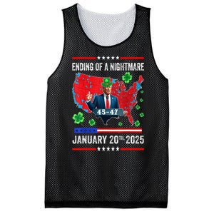 St Patrick Day Funny Trump Ending Of A Nightmare January 20th 2025 Gift Mesh Reversible Basketball Jersey Tank