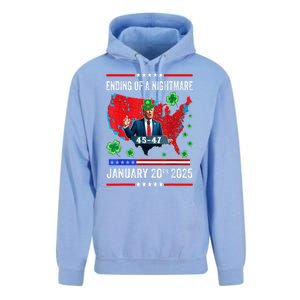 St Patrick Day Funny Trump Ending Of A Nightmare January 20th 2025 Gift Unisex Surf Hoodie