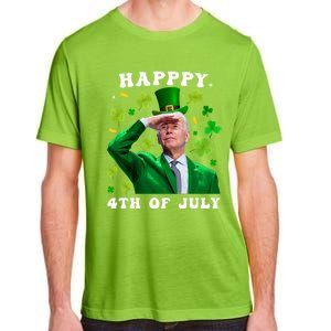 St. Patrick's Day Funny Joe Biden Happy 4th Of July Patricks Adult ChromaSoft Performance T-Shirt