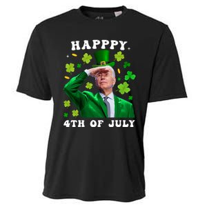 St. Patrick's Day Funny Joe Biden Happy 4th Of July Patricks Cooling Performance Crew T-Shirt