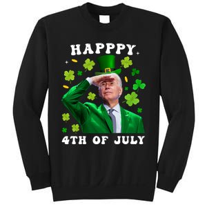 St. Patrick's Day Funny Joe Biden Happy 4th Of July Patricks Sweatshirt