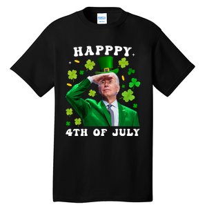 St. Patrick's Day Funny Joe Biden Happy 4th Of July Patricks Tall T-Shirt