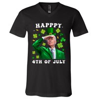 St. Patrick's Day Funny Joe Biden Happy 4th Of July Patricks V-Neck T-Shirt