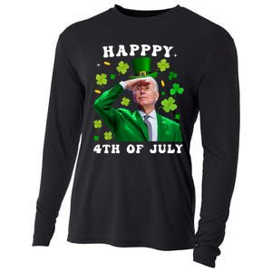 St. Patrick's Day Funny Joe Biden Happy 4th Of July Patricks Cooling Performance Long Sleeve Crew