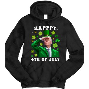 St. Patrick's Day Funny Joe Biden Happy 4th Of July Patricks Tie Dye Hoodie