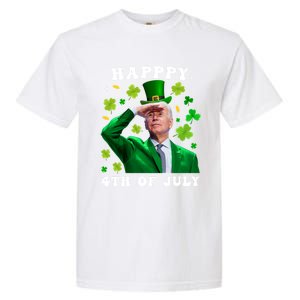 St. Patrick's Day Funny Joe Biden Happy 4th Of July Patricks Garment-Dyed Heavyweight T-Shirt