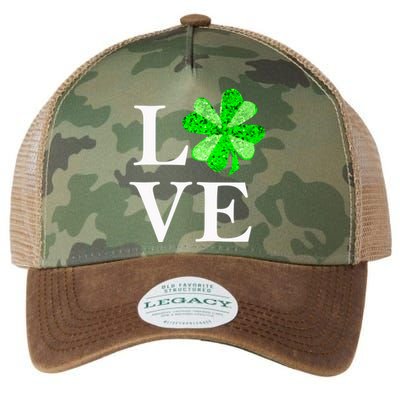 St Patrick's Day Love Gift Lucky Shamrock Gift Legacy Tie Dye Trucker Hat