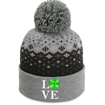 St Patrick's Day Love Gift Lucky Shamrock Gift The Baniff Cuffed Pom Beanie