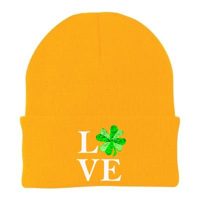 St Patrick's Day Love Gift Lucky Shamrock Gift Knit Cap Winter Beanie