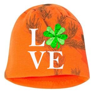 St Patrick's Day Love Gift Lucky Shamrock Gift Kati - Camo Knit Beanie