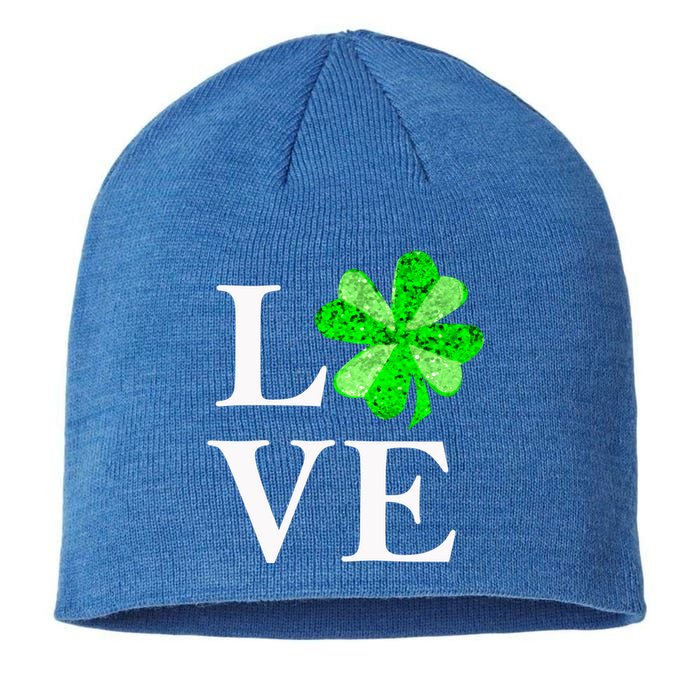 St Patrick's Day Love Gift Lucky Shamrock Gift Sustainable Beanie