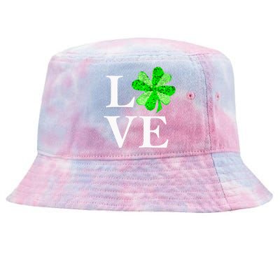 St Patrick's Day Love Gift Lucky Shamrock Gift Tie-Dyed Bucket Hat