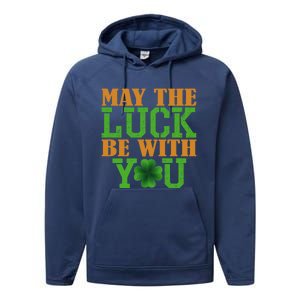 St Patricks Day Meaningful Gift Performance Fleece Hoodie