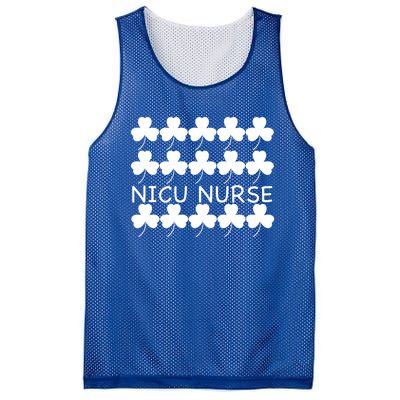 St Patricks Day Nicu Nurse Gift Mesh Reversible Basketball Jersey Tank