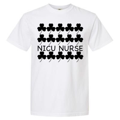 St Patricks Day Nicu Nurse Gift Garment-Dyed Heavyweight T-Shirt