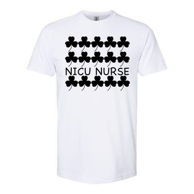 St Patricks Day Nicu Nurse Gift Softstyle CVC T-Shirt