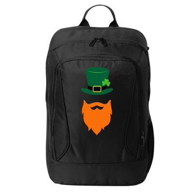 St Patrick's Day Beard Guy Funny City Backpack