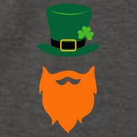 St Patrick's Day Beard Guy Funny Vector Backpack