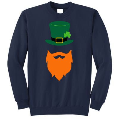 St Patrick's Day Beard Guy Funny Tall Sweatshirt