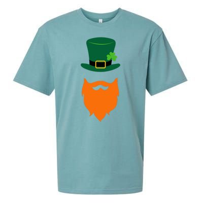 St Patrick's Day Beard Guy Funny Sueded Cloud Jersey T-Shirt