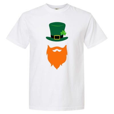 St Patrick's Day Beard Guy Funny Garment-Dyed Heavyweight T-Shirt