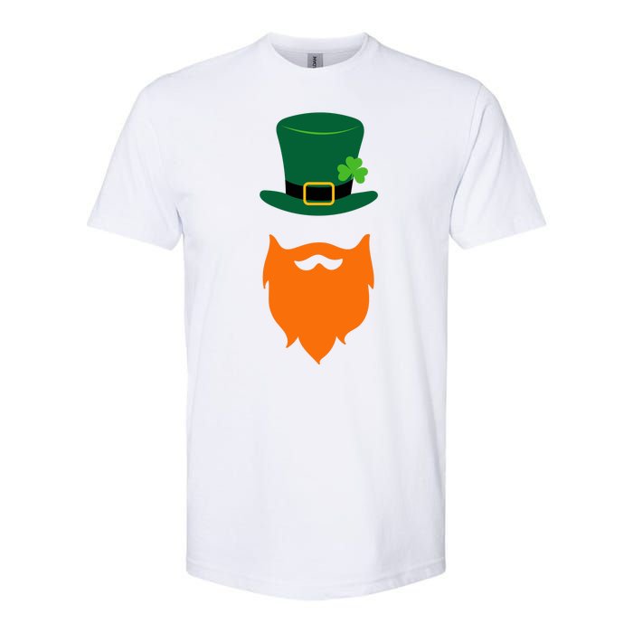 St Patrick's Day Beard Guy Funny Softstyle CVC T-Shirt