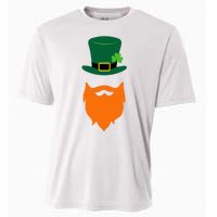 St Patrick's Day Beard Guy Funny Cooling Performance Crew T-Shirt