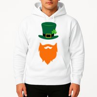 St Patrick's Day Beard Guy Funny Hoodie