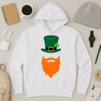 St Patrick's Day Beard Guy Funny Hoodie