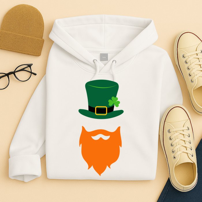 St Patrick's Day Beard Guy Funny Hoodie