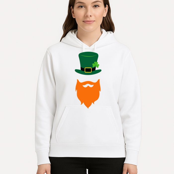 St Patrick's Day Beard Guy Funny Hoodie