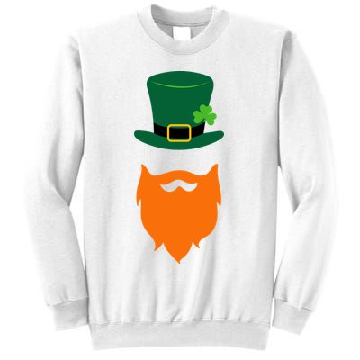 St Patrick's Day Beard Guy Funny Sweatshirt