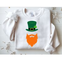 St Patrick's Day Beard Guy Funny Sweatshirt
