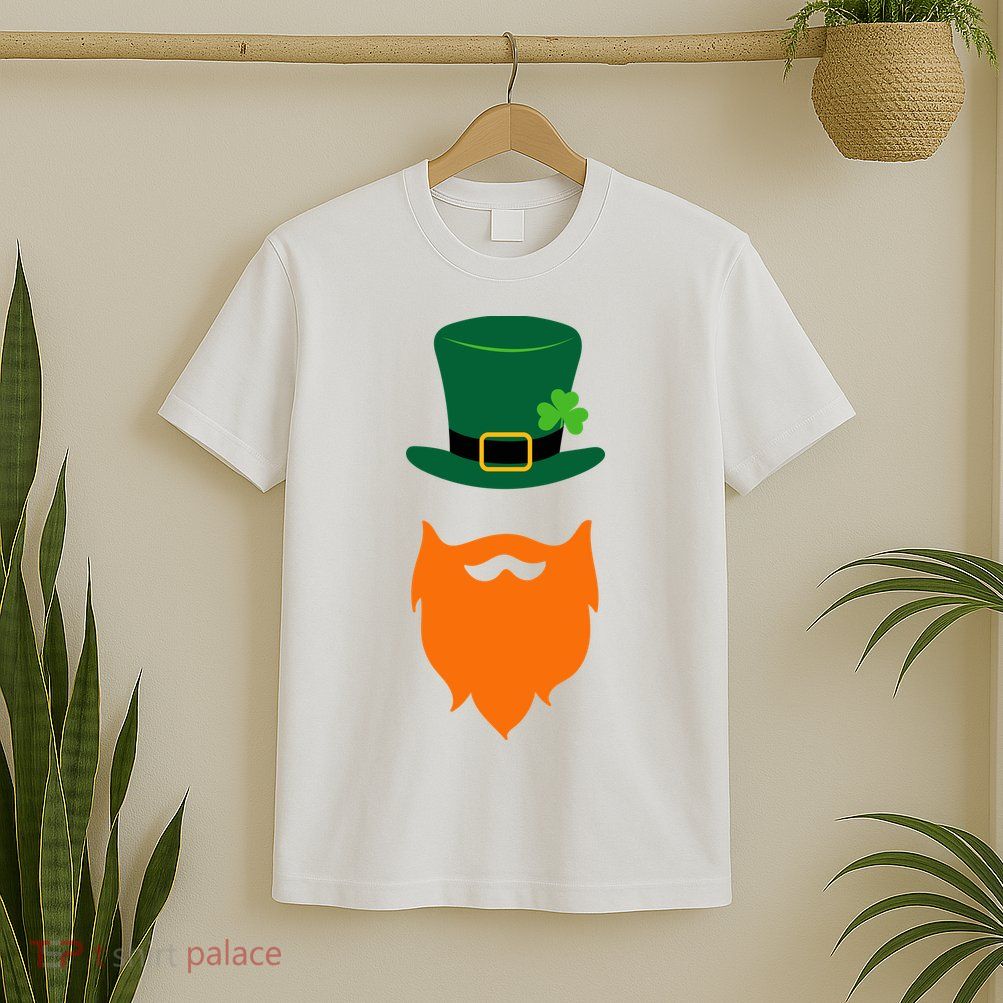 St Patrick's Day Beard Guy Funny T-Shirt