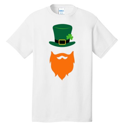 St Patrick's Day Beard Guy Funny Tall T-Shirt