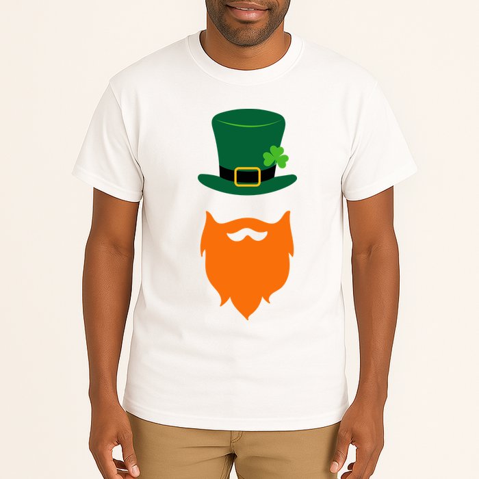 St Patrick's Day Beard Guy Funny Tall T-Shirt