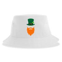 St Patrick's Day Beard Guy Funny Sustainable Bucket Hat