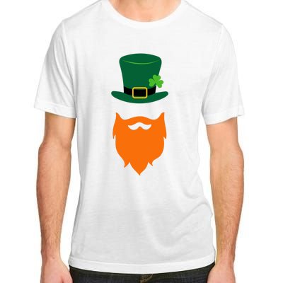 St Patrick's Day Beard Guy Funny Adult ChromaSoft Performance T-Shirt