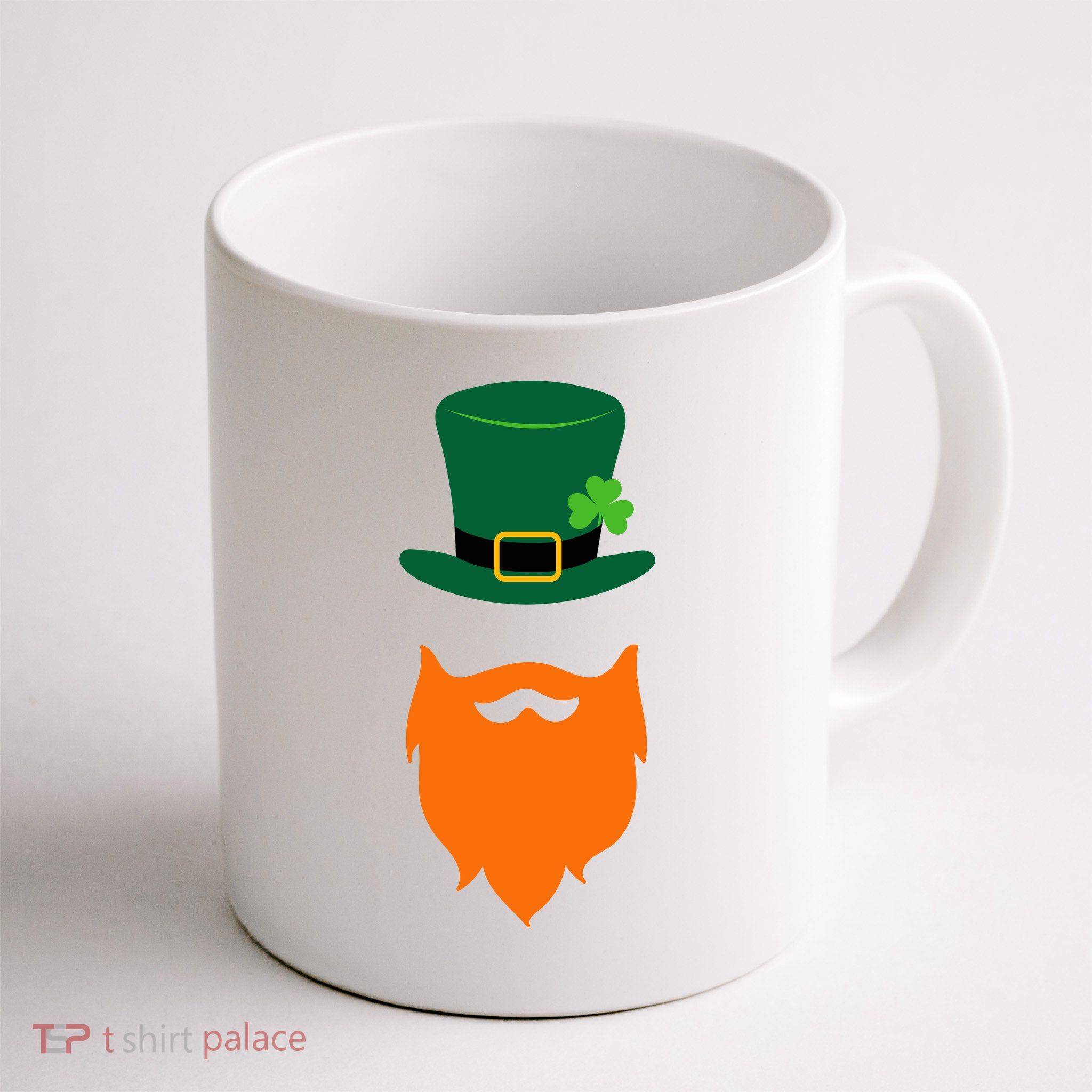 St Patrick's Day Beard Guy Funny Mug