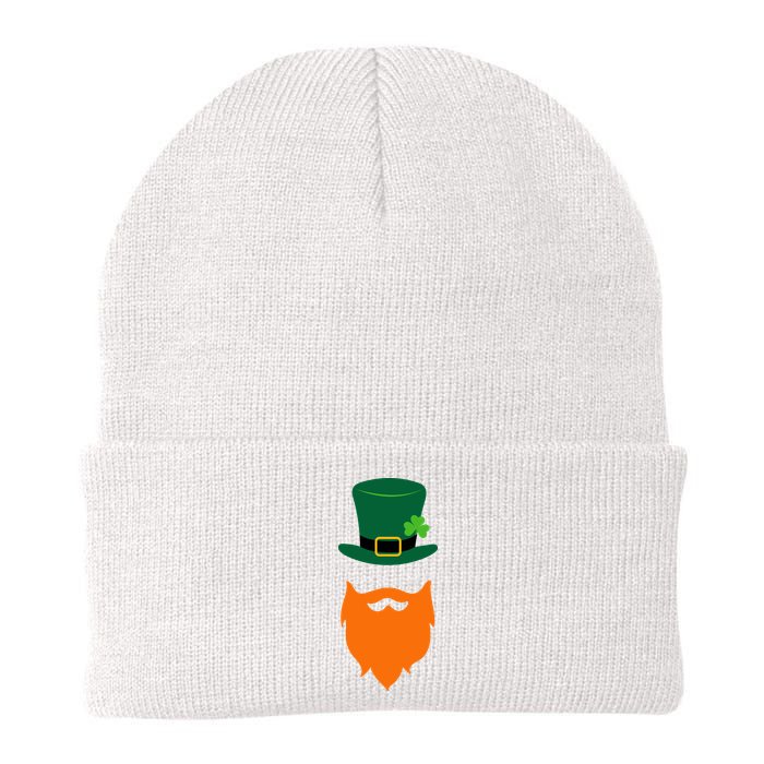St Patrick's Day Beard Guy Funny Beanie