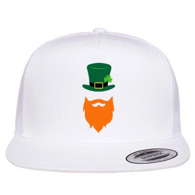 St Patrick's Day Beard Guy Funny Flatbill Hat