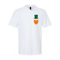 St Patrick's Day Beard Guy Funny Softstyle Adult Sport Polo